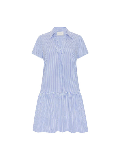 Brochu Walker Antibes Dress Blue Stripe - product shot - Hiptique Woodland Hills