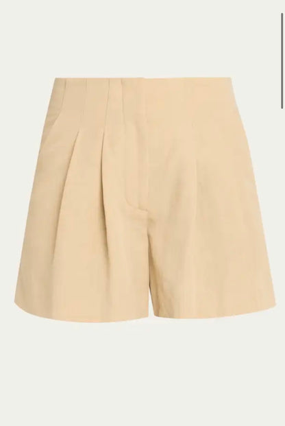 Veronica Beard Gables Short - tailored linen shorts back view