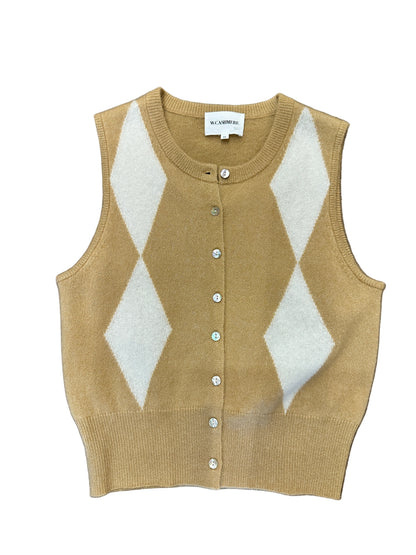 FLEUR ARGYLE CARDIGAN