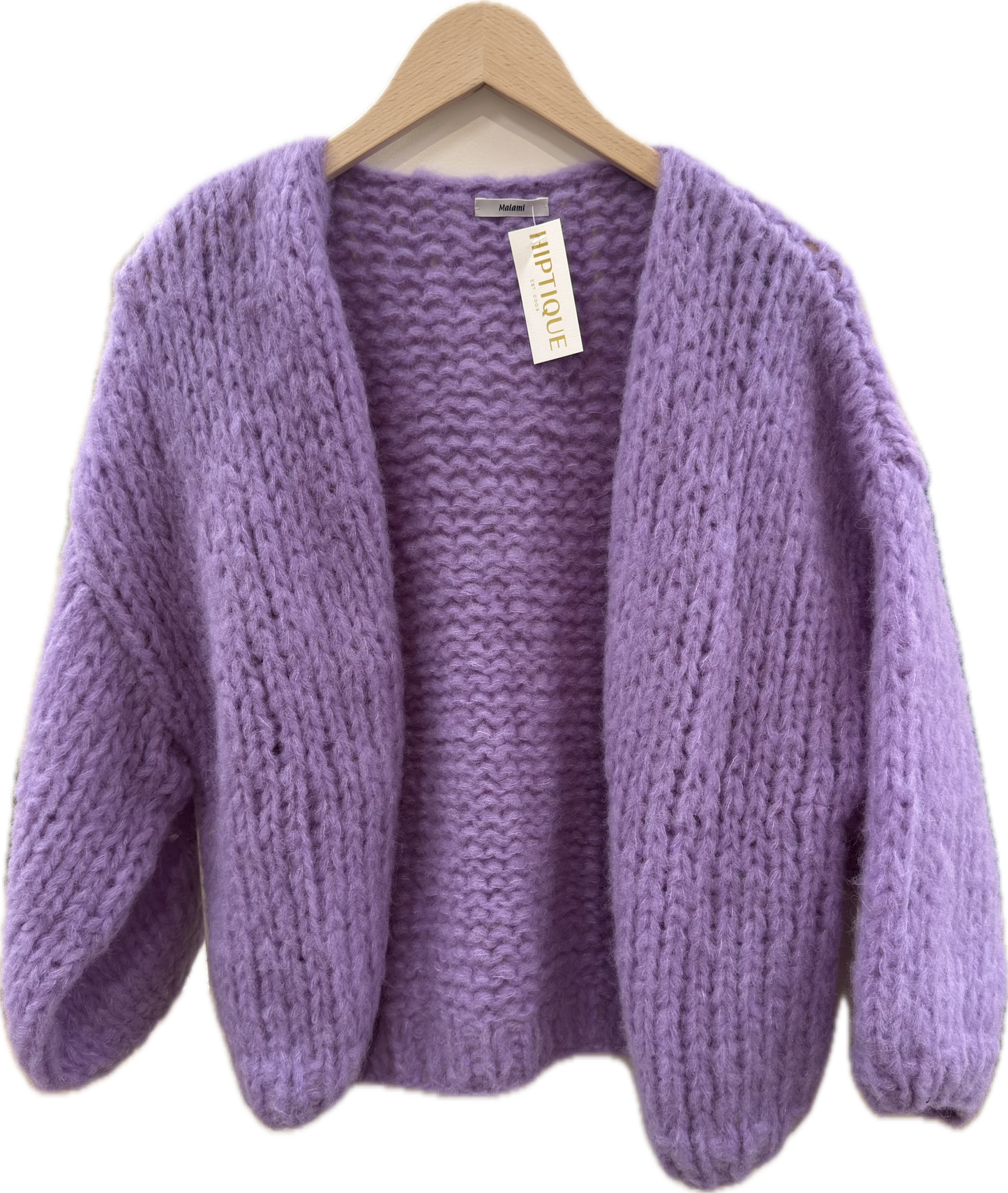 FLEECY ALPACA BOMBER CARDIGAN