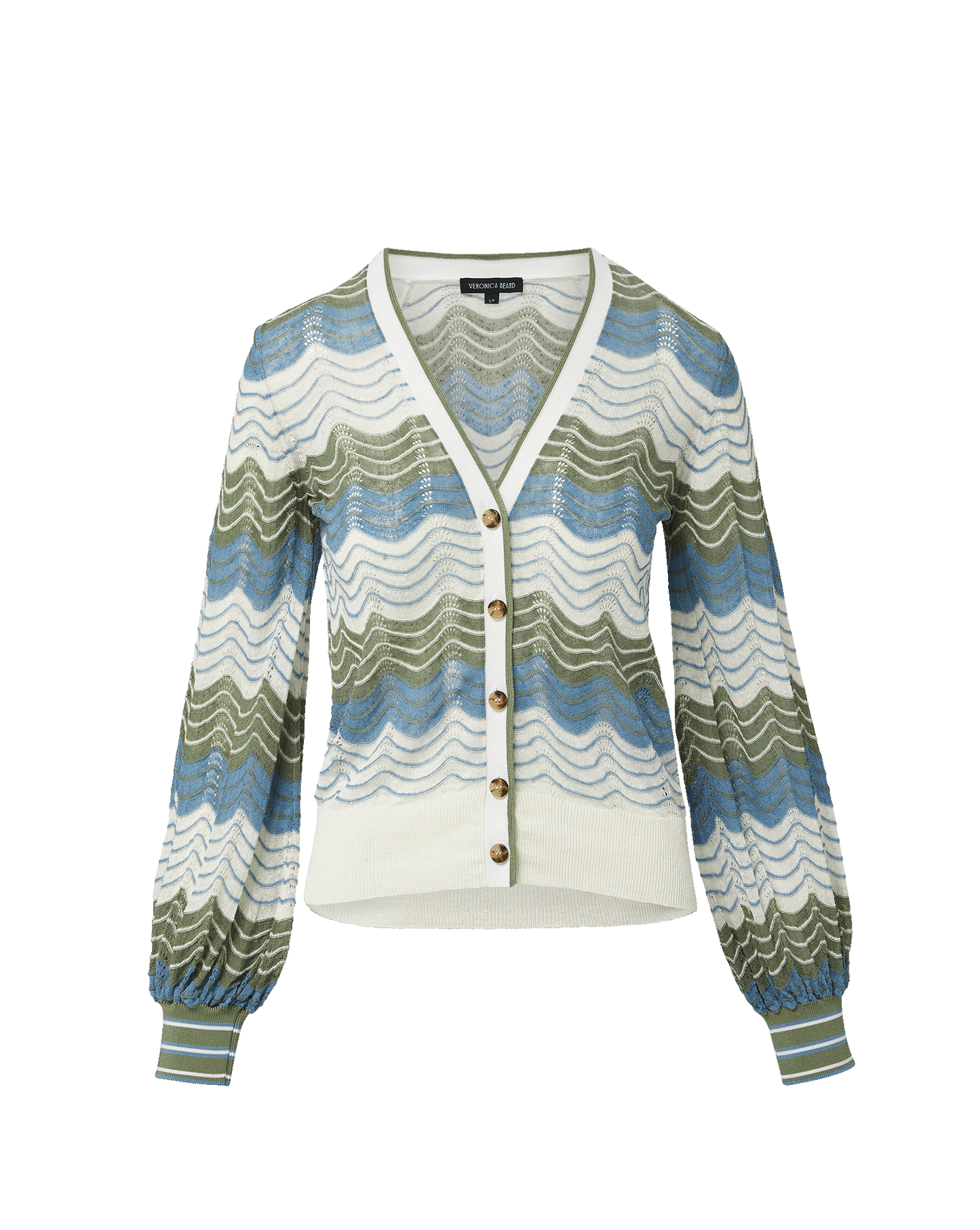 Veronica Beard Laurinor Linen Cardigan - flat lay - Hiptique Woodland Hills