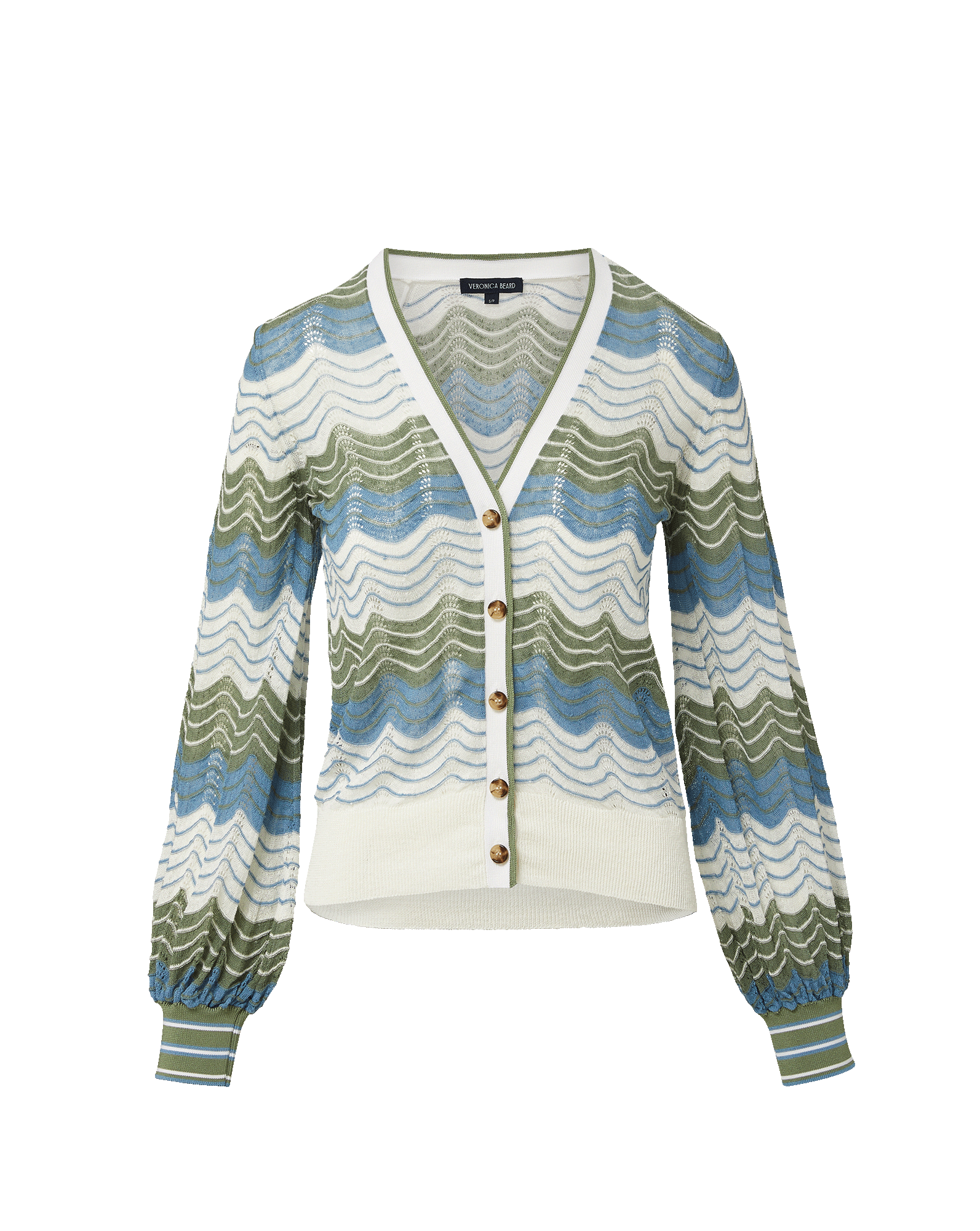 Veronica Beard Laurinor Linen Cardigan - flat lay - Hiptique Woodland Hills