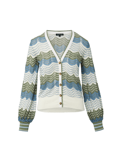 Veronica Beard Laurinor Linen Cardigan - flat lay - Hiptique Woodland Hills