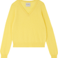 CASHMERE CROPPED V SWEATER