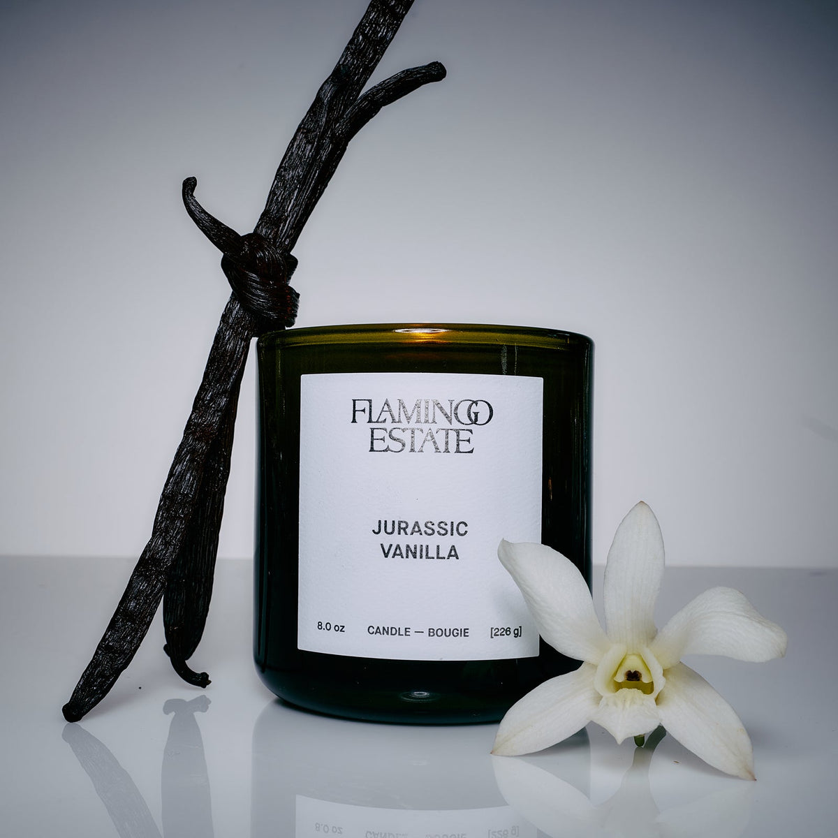 Flamingo Estate Jurassic Vanilla Candle - scented candle available at Hiptique boutique in Woodland Hills California