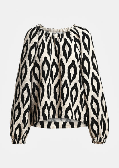 ESSENTIEL ANTWERP Kolorful Oversized Top Mushroom Mood - Tops available at Hiptique in Woodland Hills