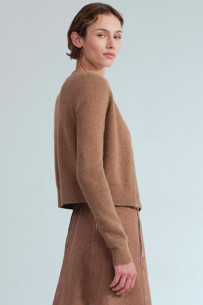 CARA CARA Ellery Cardigan Camel Heather - Sweaters available now