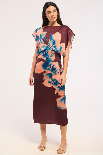 MISA Lenny Dress Cerulean Orchid - dress available at Hiptique boutique in Woodland Hills California