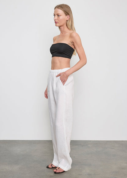 Enza Costa Linen Everywhere Pant Undyed - front view - Hiptique Woodland Hills
