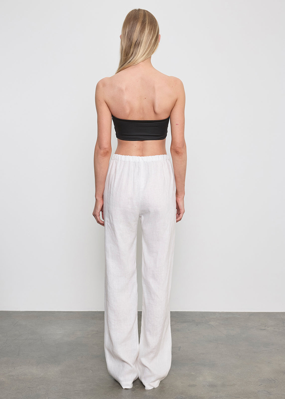 Enza Costa Linen Everywhere Pant Undyed - side view - Hiptique Woodland Hills