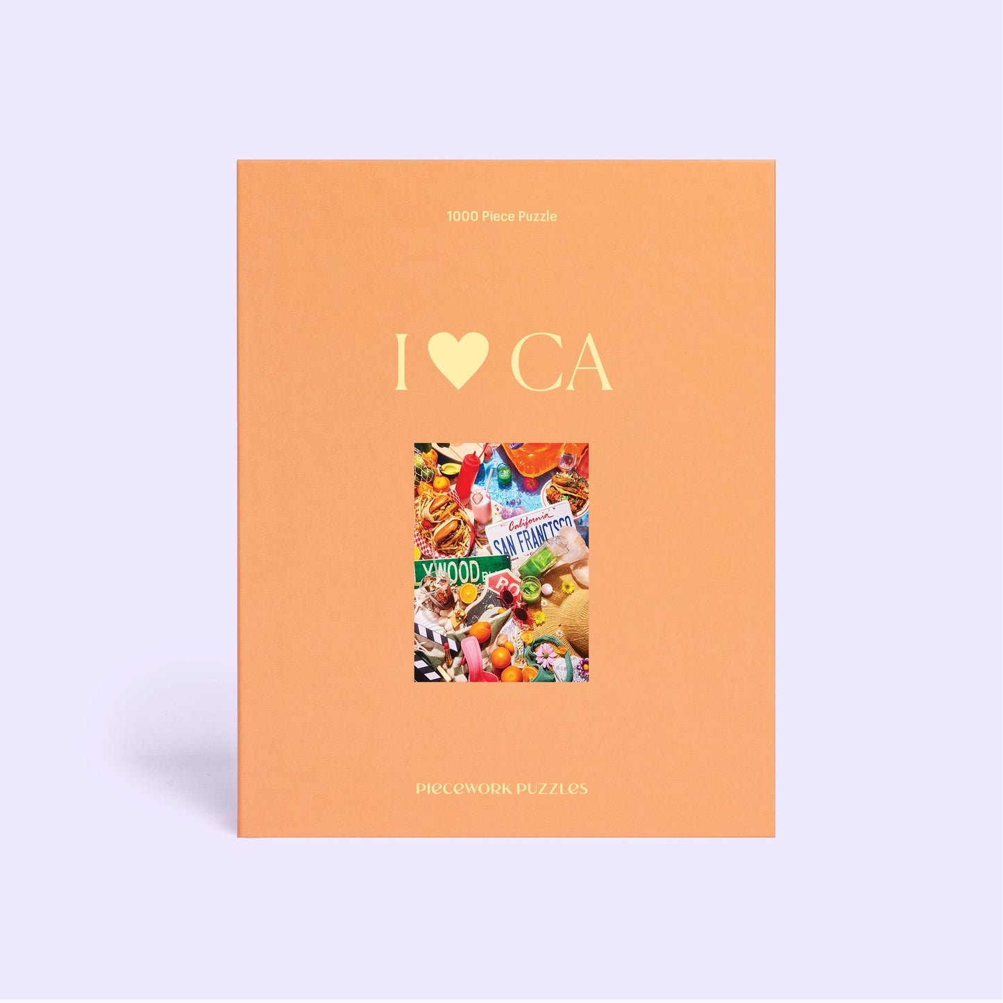 Piece Work Puzzles I Heart CA puzzle box - available at Hiptique Woodland Hills California