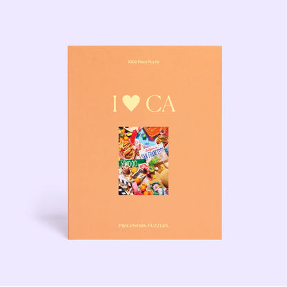 Piece Work Puzzles I Heart CA puzzle box - available at Hiptique Woodland Hills California
