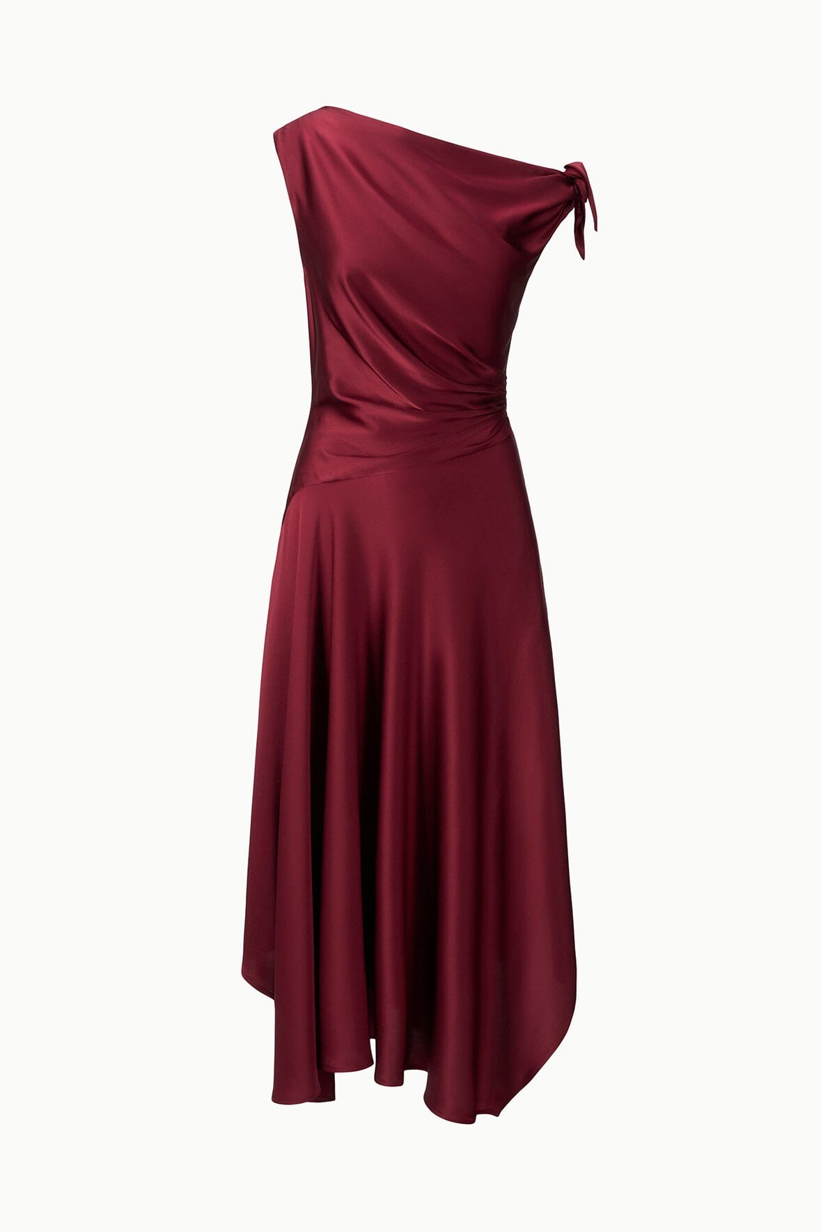STAUD Portia Silk Dress Carmino - Dresses available at Hiptique in Woodland Hills