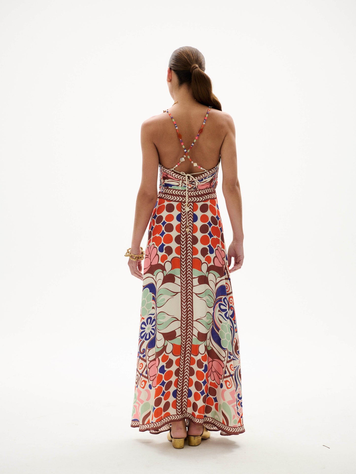 Carolina K Joyce Dress Punta Print - dress available at Hiptique boutique in Woodland Hills California
