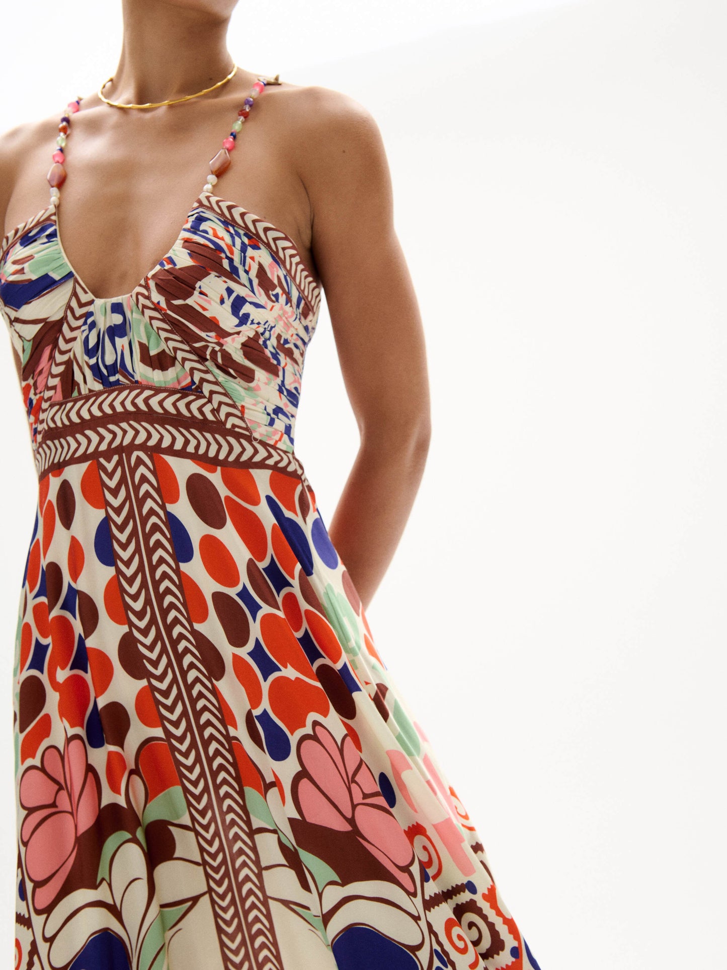 Carolina K Joyce Dress Punta Print - dress available at Hiptique boutique in Woodland Hills California