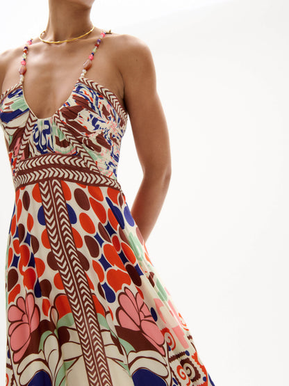 Carolina K Joyce Dress Punta Print - dress available at Hiptique boutique in Woodland Hills California