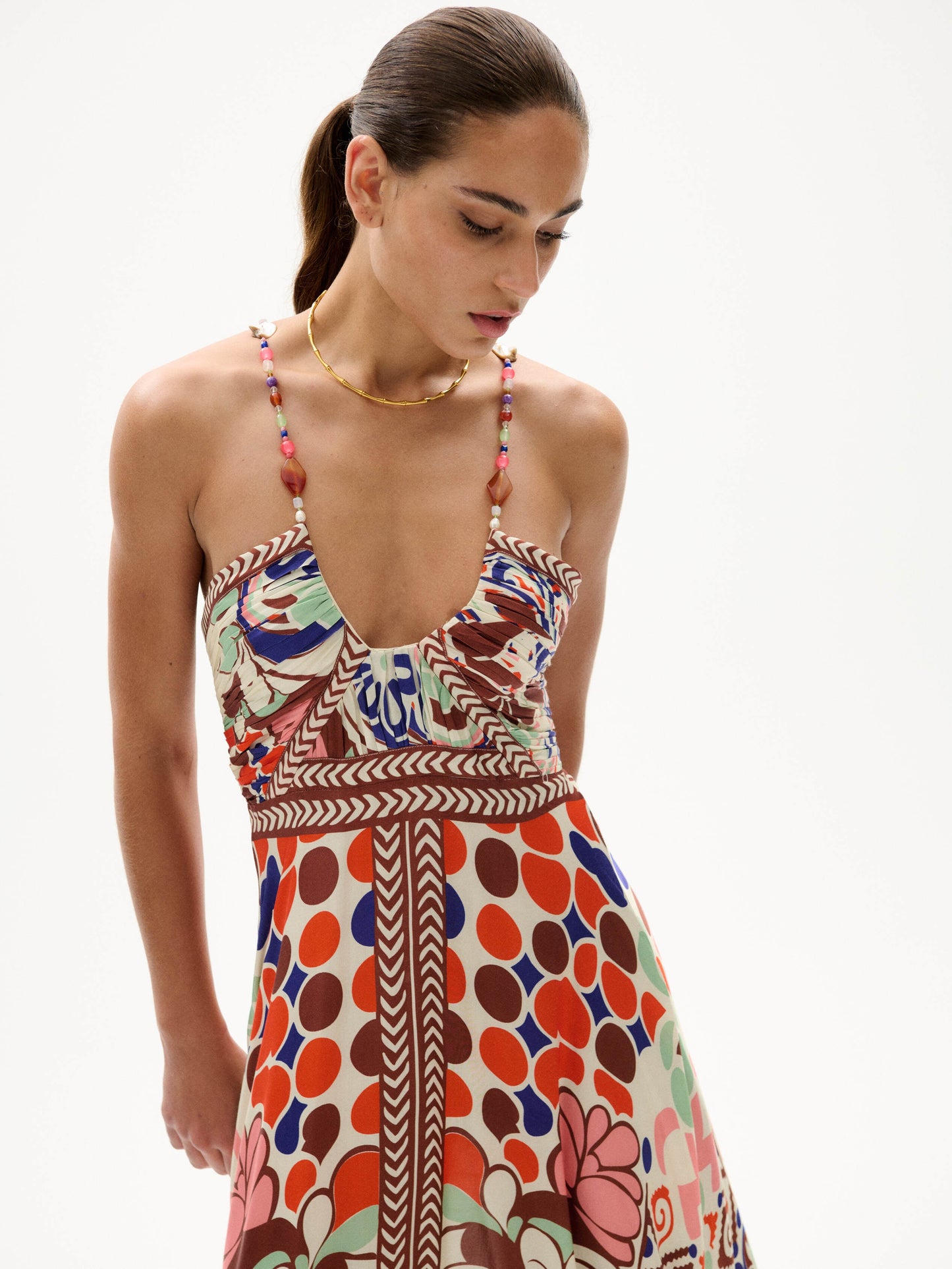 Carolina K Joyce Dress Punta Print - dress available at Hiptique boutique in Woodland Hills California