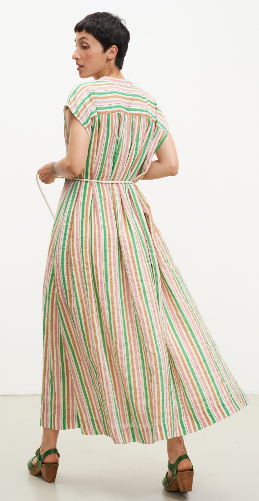 Leon & Harper Richie Dress - relaxed linen dress front view