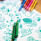 Stick-It Adhesive Animals Coloring Roll