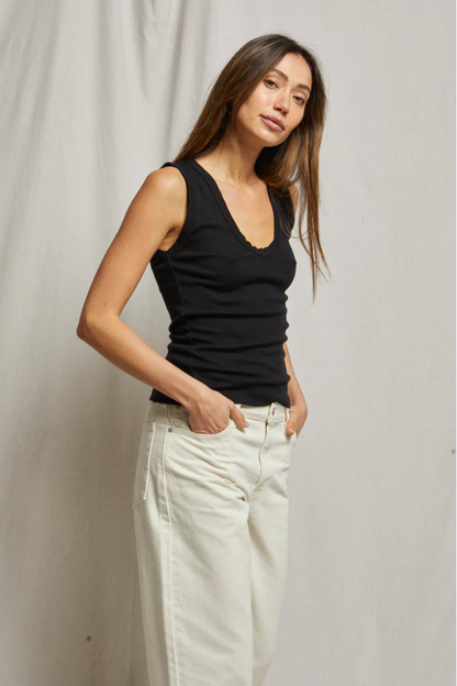 JORDAN LUXE RIB U NECK TANK