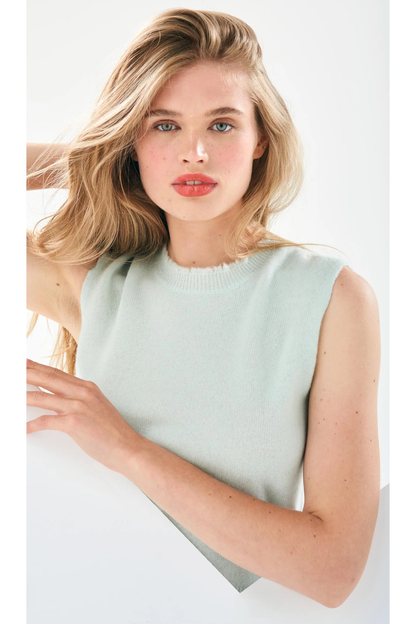 Distressed Cashmere Tank
