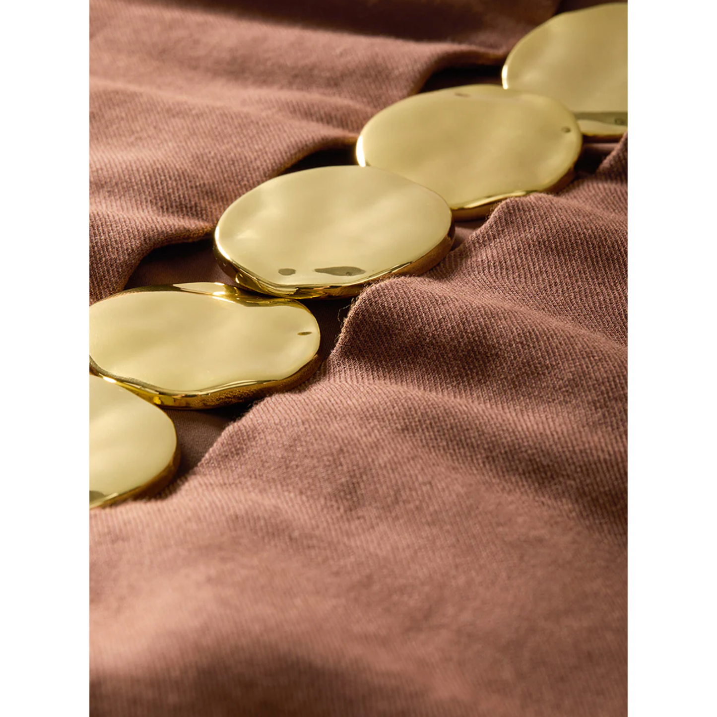 Isla Gold-Medallion Midi Dress