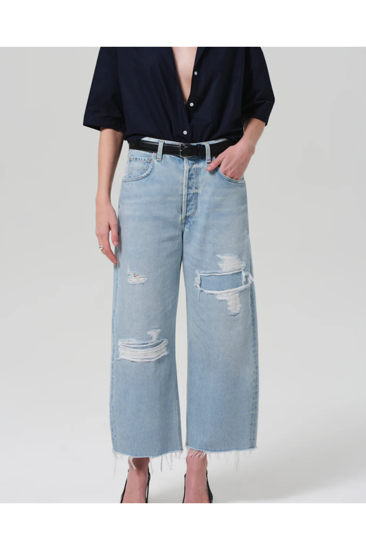 AYLA RAW HEM CROP