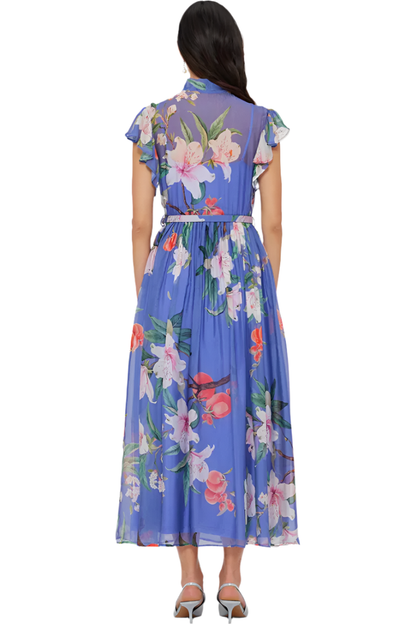 Grace Flutter Sleeve Midi Dress