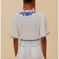 EMBROIDERED ROMPER