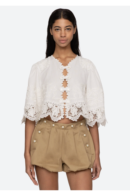 IYLA SOUTACHE TOP