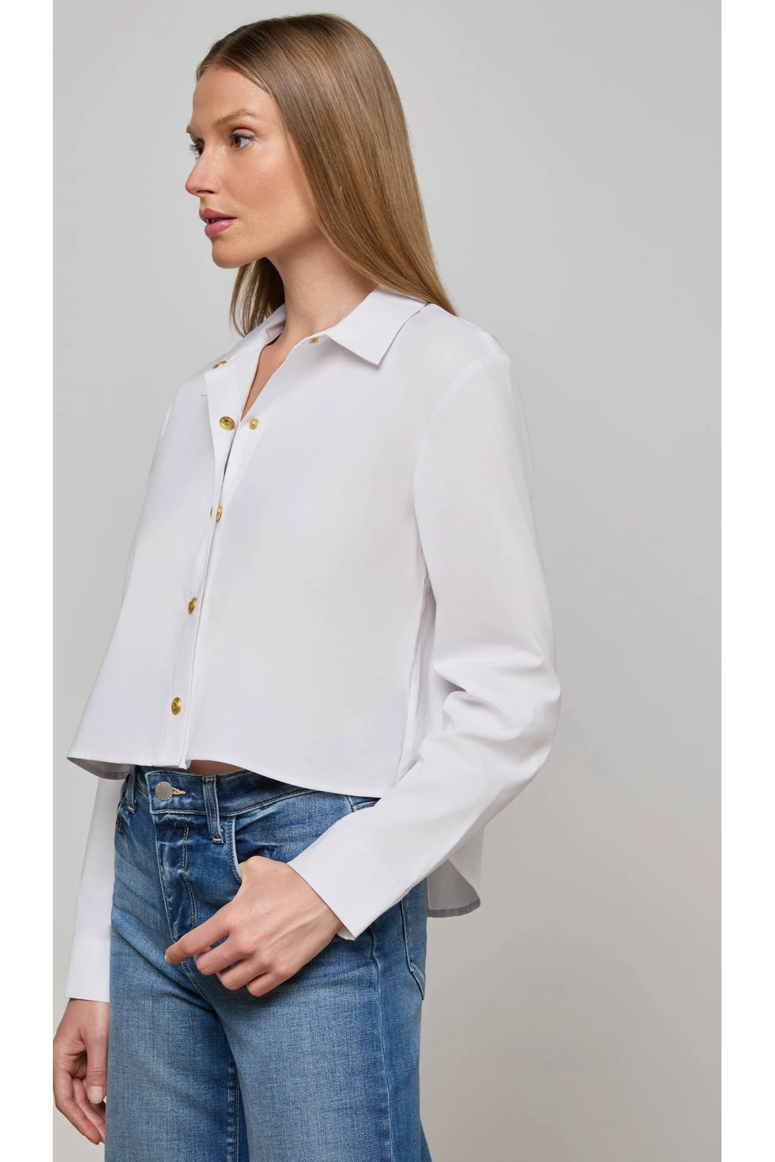 COSETTE CROP HI LO TOP