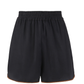 Black shorts on a white background
