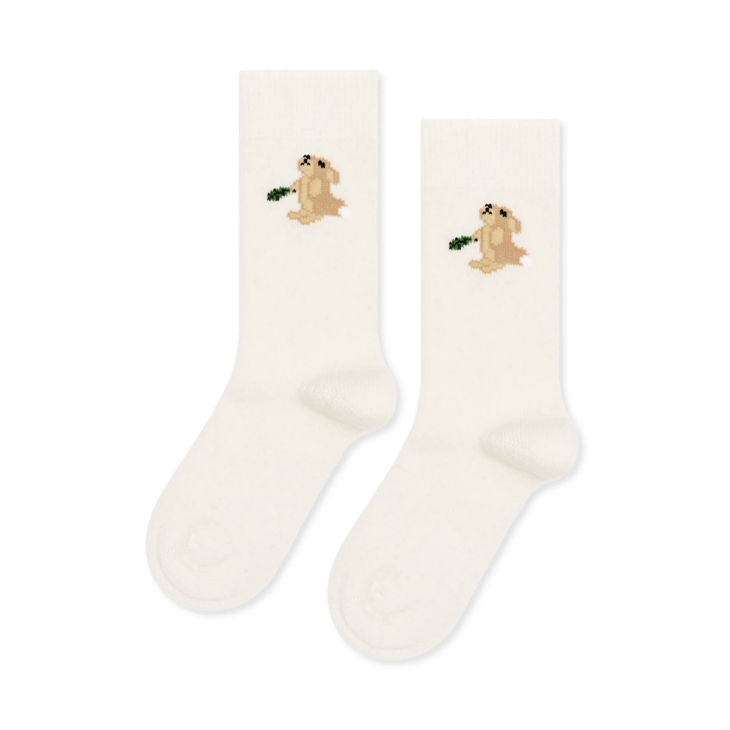 Bunny Cashmere Ivory Sock