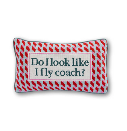 FIRST CLASS NEEDLEPOINT PILLOW