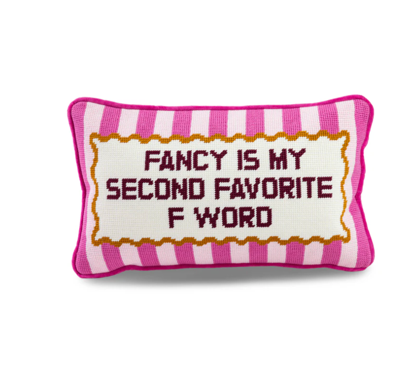 FANCY NEEDLEPOINT PILLOW