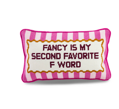 FANCY NEEDLEPOINT PILLOW