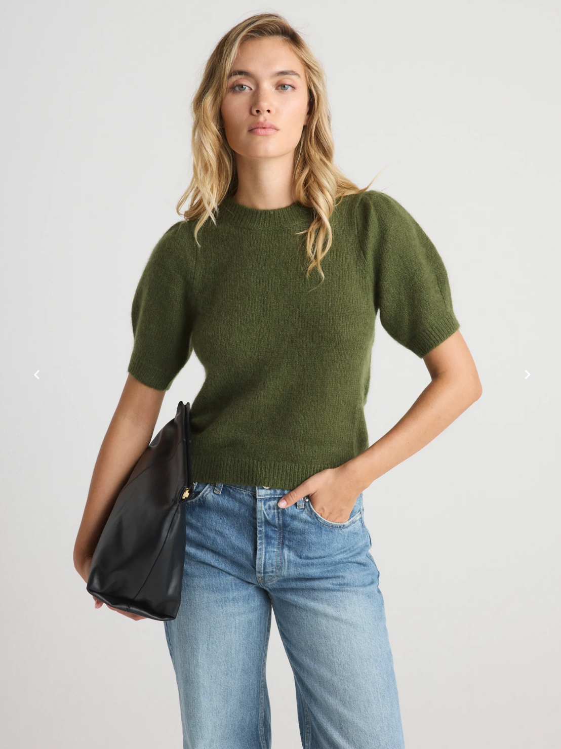 ARIA SHORT SLEEVE SWEATER
