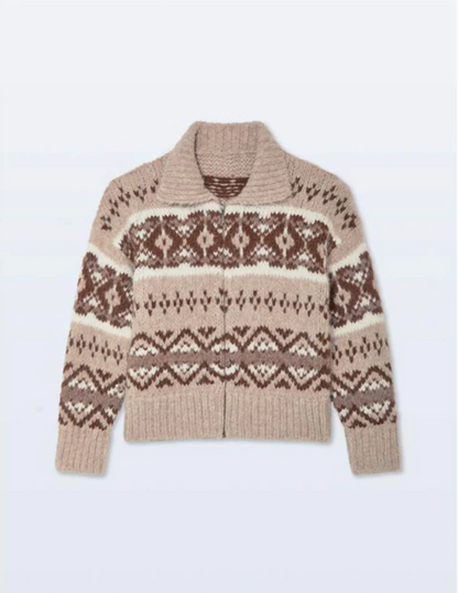 ALPACA BLEND FAIR ISLE BOMBER