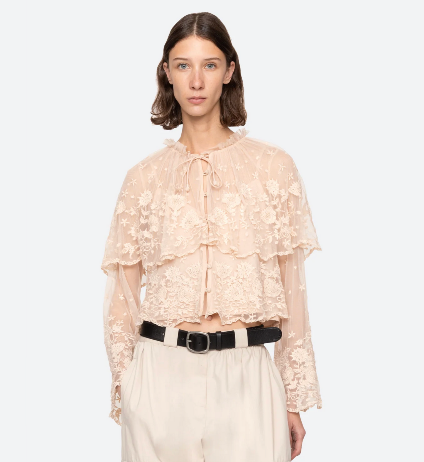 BRONTE EMBROIDERED TOP