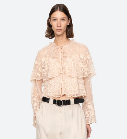 BRONTE EMBROIDERED TOP