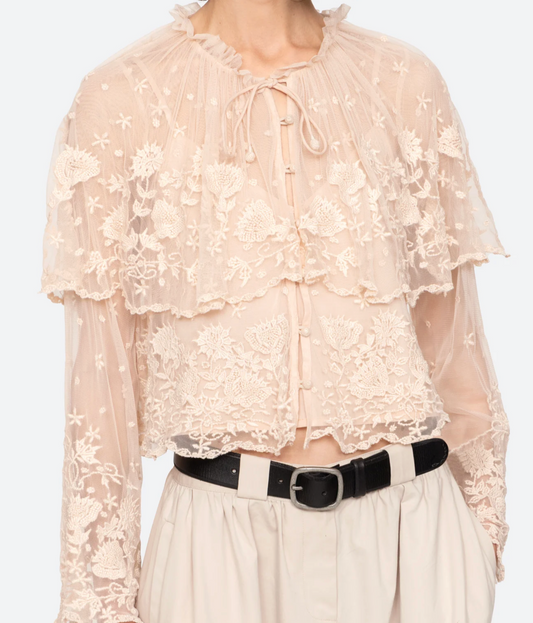 BRONTE EMBROIDERED TOP
