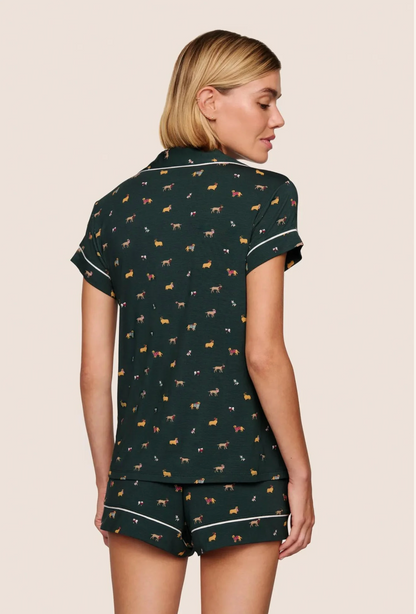 GISELE PRINTED SHORT PJ SET