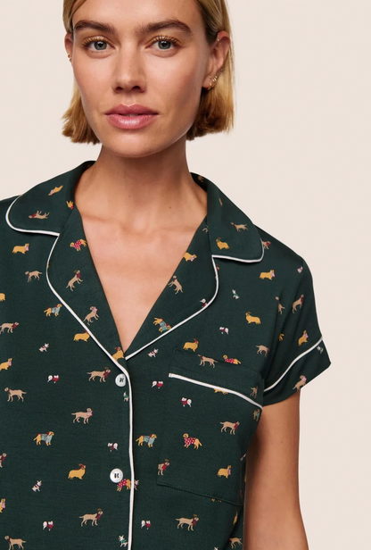 GISELE PRINTED SHORT PJ SET