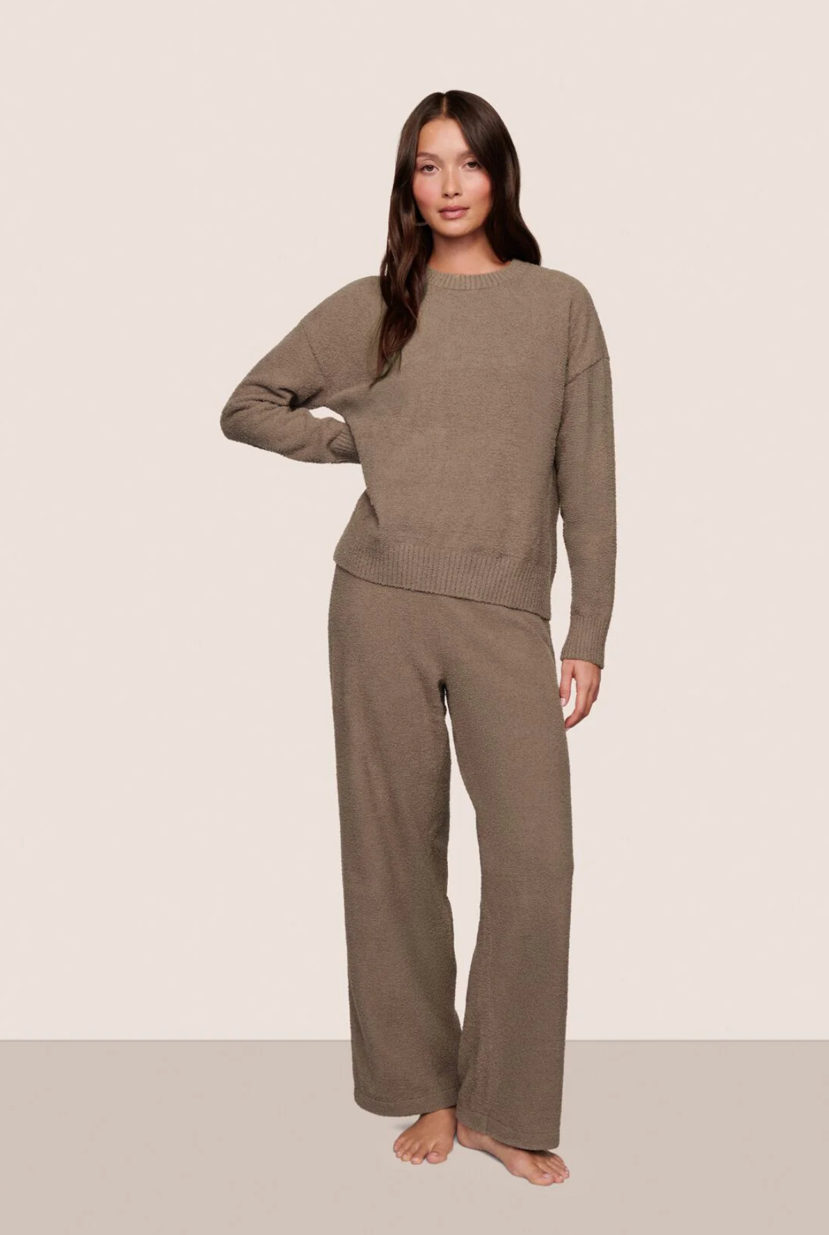 BOUCLE CREW NECK PULLOVER