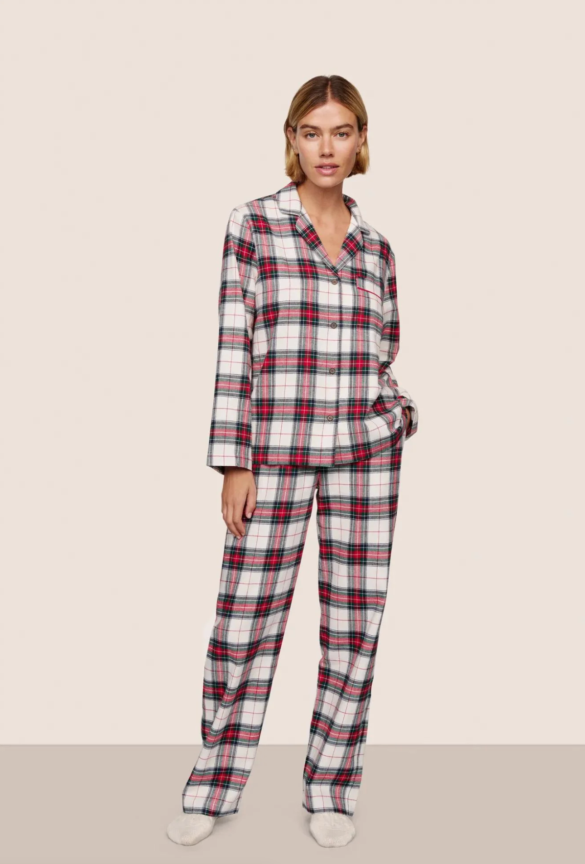FLANNEL LONG PJ SET