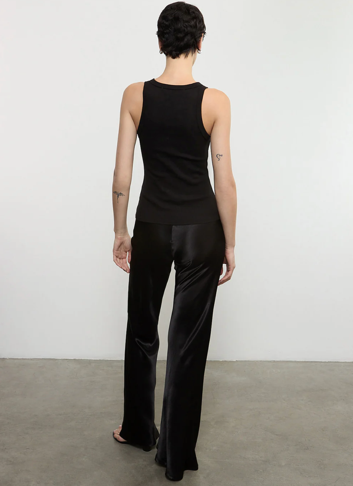 Bias Cut Satin Pant
