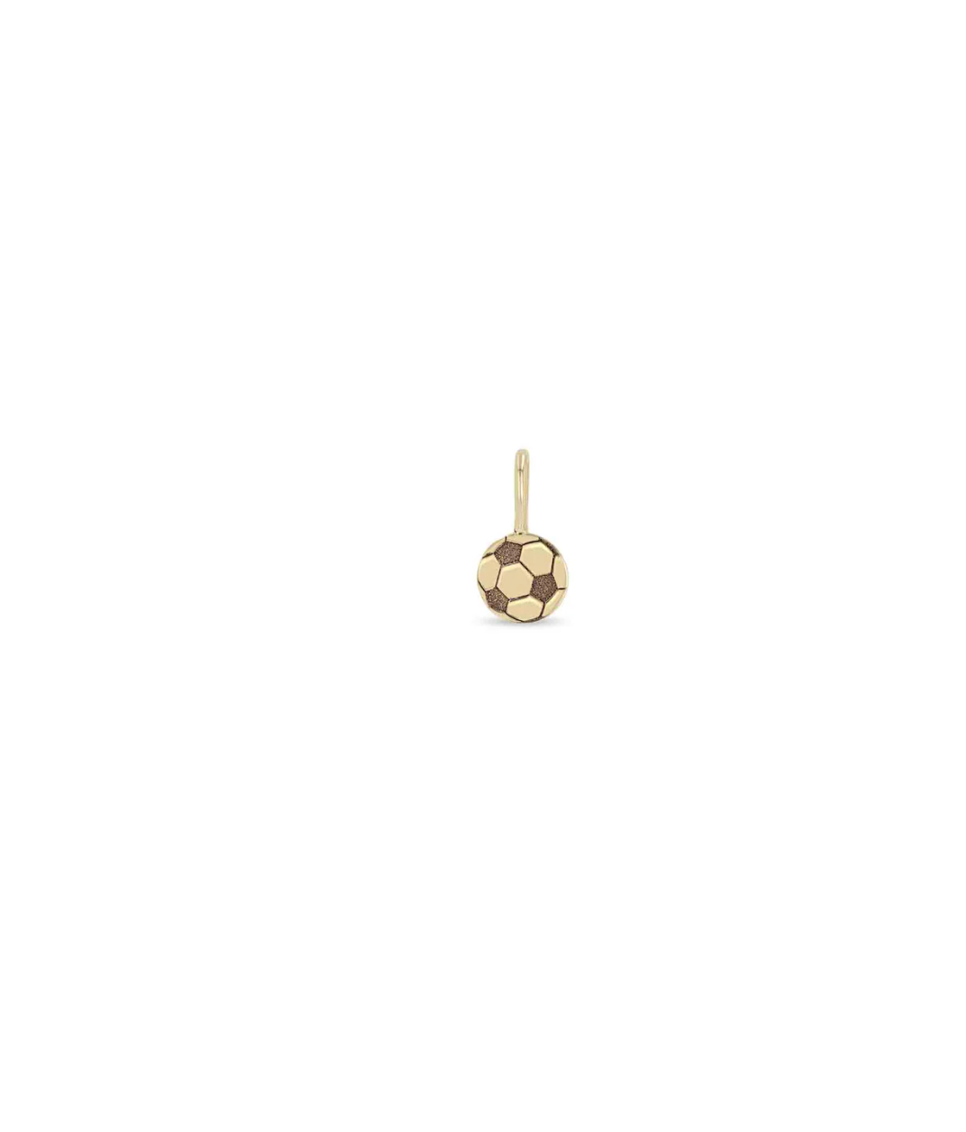 Zoe Chicco 14K Gold Soccer Ball Charm - midi bitty yellow gold soccer ball charm pendant