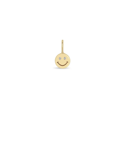 14K MIDI BITTY SMILEY FACE CHARM