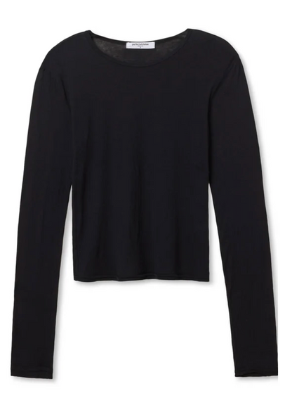 Perfect White Tee Inna French Jersey Tee - Body-skimming supima cotton tee in a snug, non-cropped fit