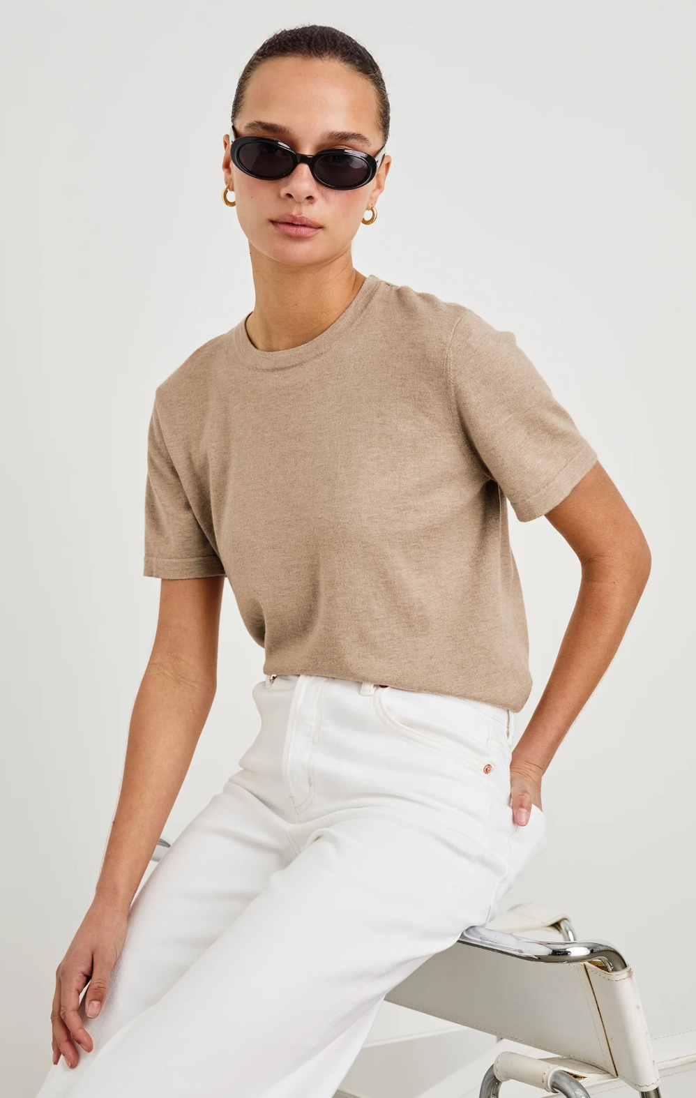 COTTON CASHMERE TEE